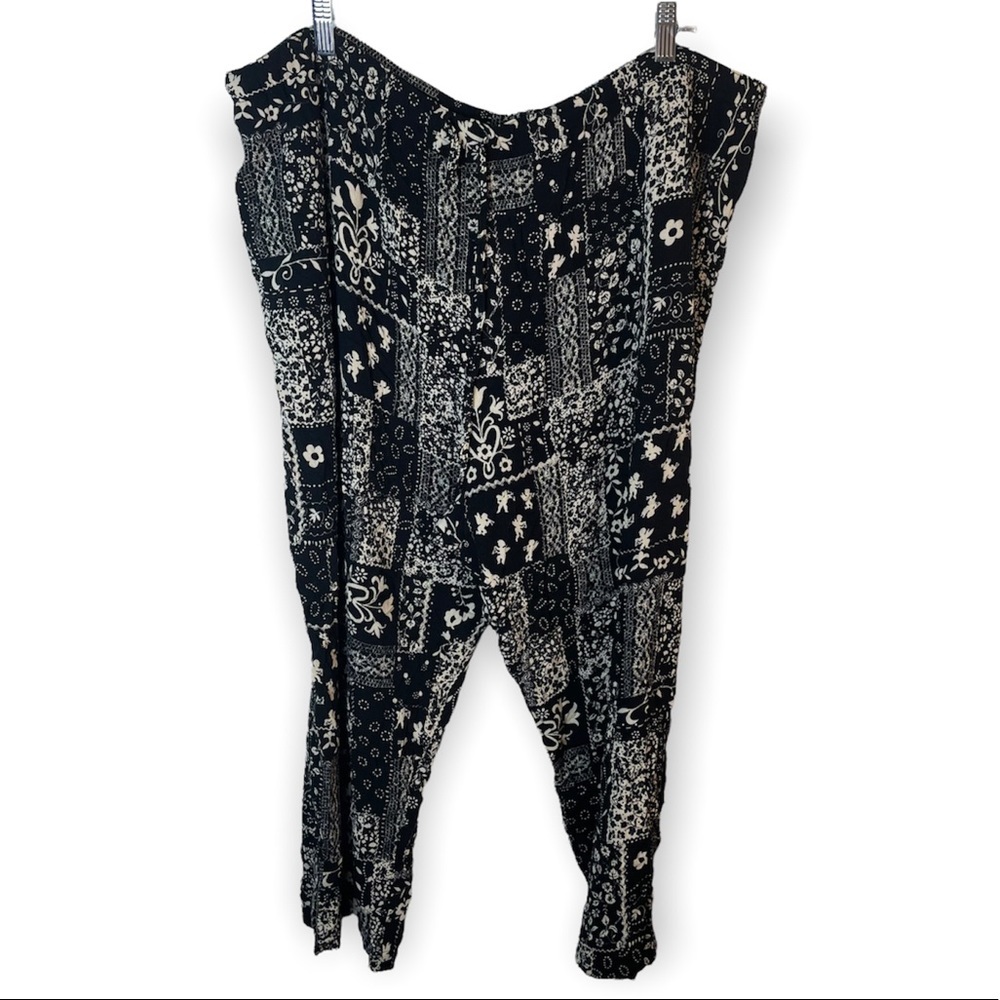 Coldwater Creek Floral Angel Print Straight Leg Pants Size XL